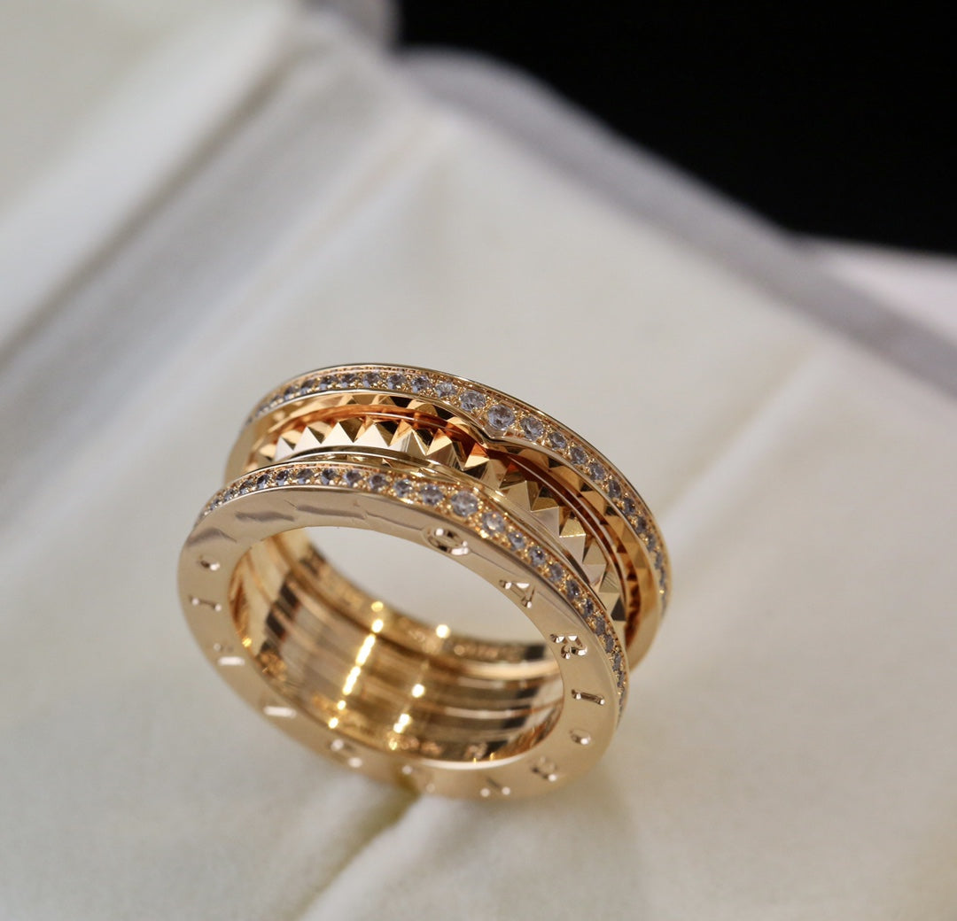 [Basjewels]ZERO 1 PINK GOLD DIAMOND RING