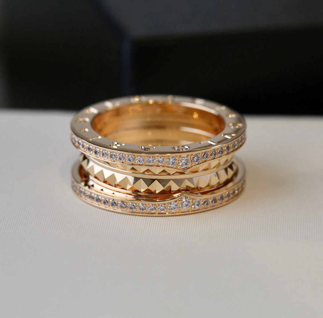 [Basjewels]ZERO 1 PINK GOLD DIAMOND RING