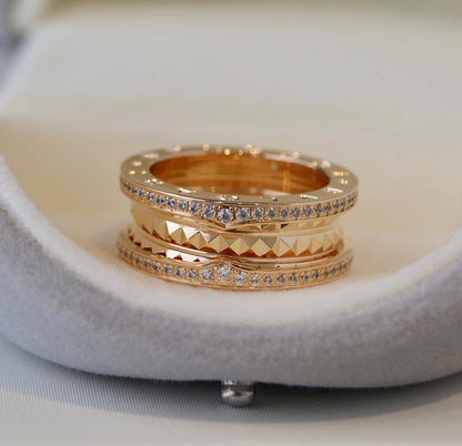 [Basjewels]ZERO 1 PINK GOLD DIAMOND RING