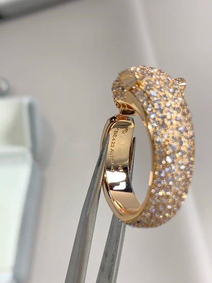 [basloveJW]PANTHERE PINK GOLD DIAMOND RING