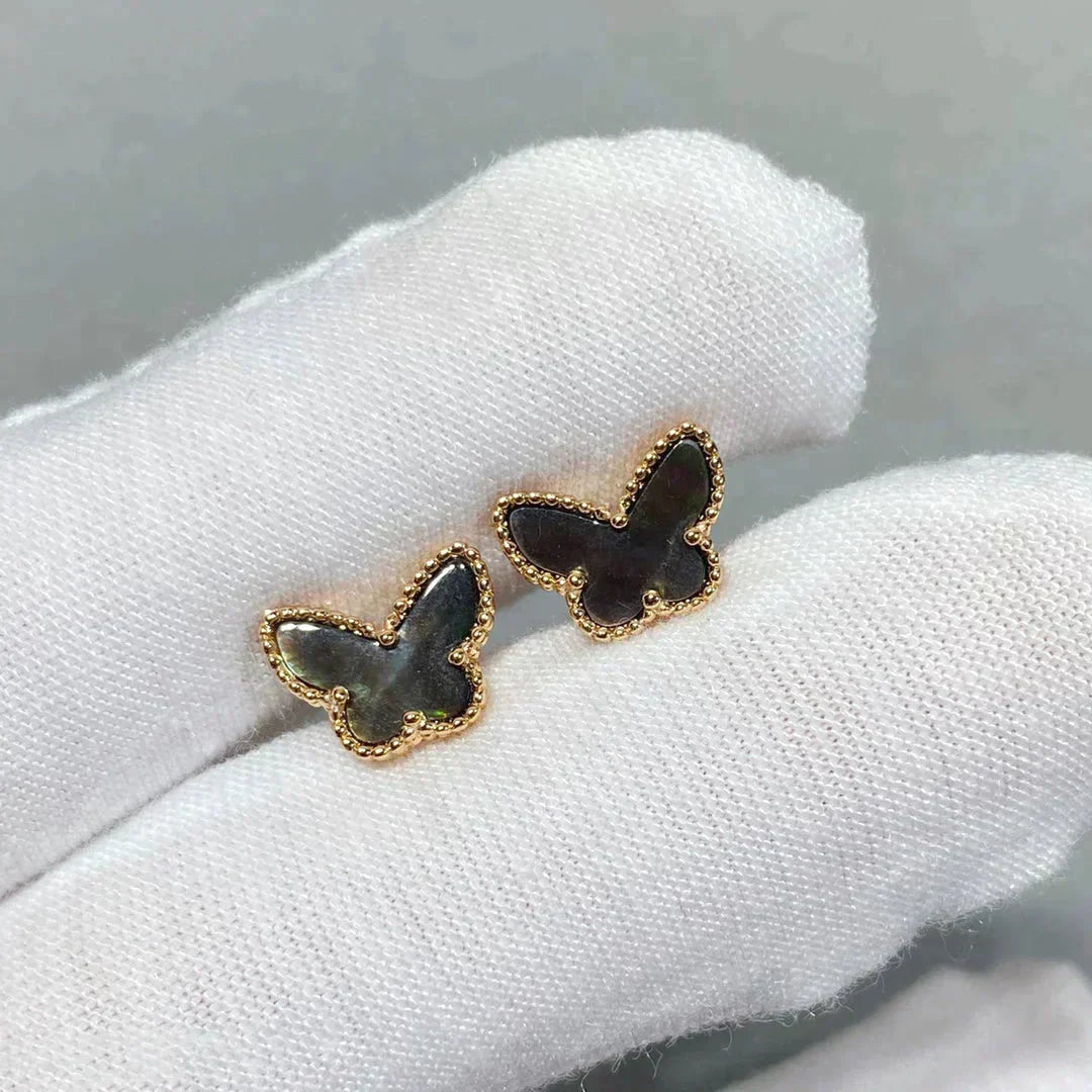 [basloveJW]BUTTERFLY DARK MOP  EARRINGS