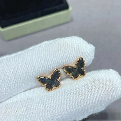 [basloveJW]BUTTERFLY DARK MOP  EARRINGS