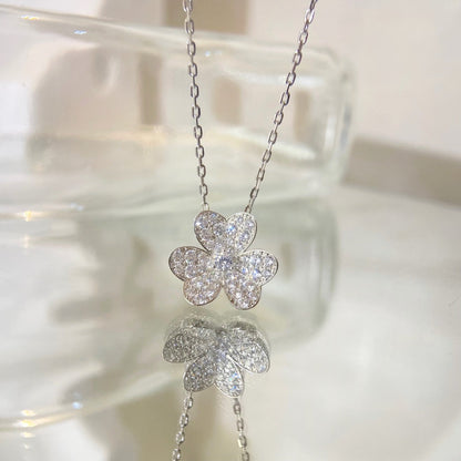 [basloveJW]FLOWER DIAMOND NECKLACE