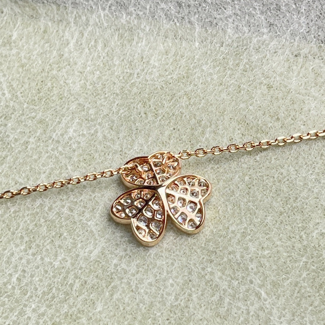 [basloveJW]FLOWER DIAMOND NECKLACE