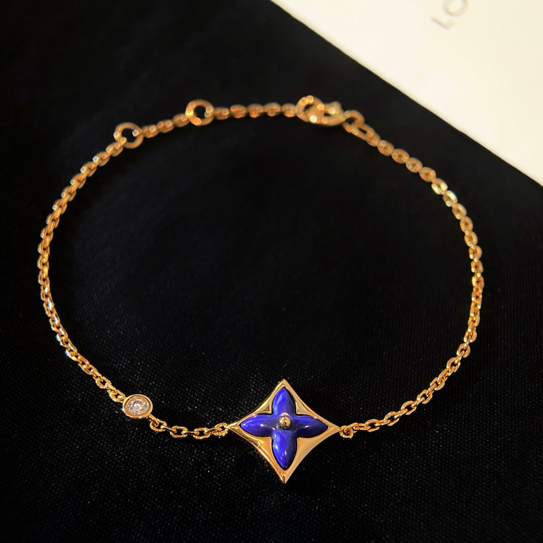 [Basjewels]COLOR STAR PINK GOLD DIAMOND BRACELET