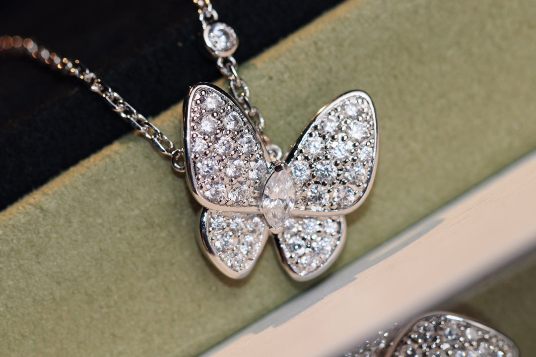 [basloveJW]BUTTERFLY DIAMOND NECKLACE