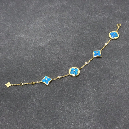 [Basjewels]STAR AND SUN TURQUOISE 4 MOTIFS 3 DIAMONDS