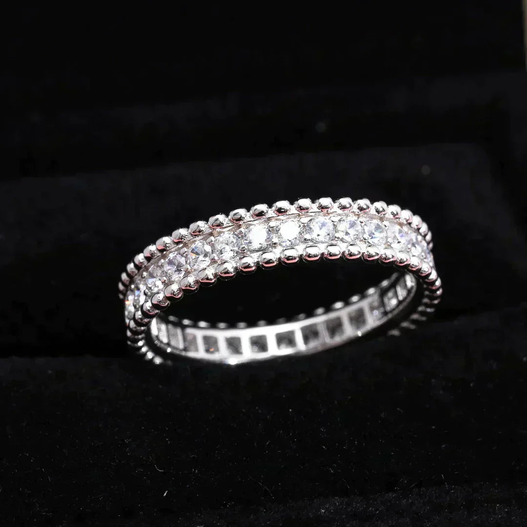 [basloveJW]PERLEE DIAMOND SILVER RING