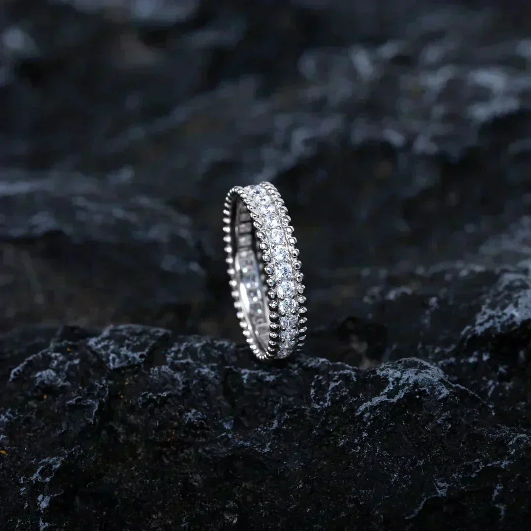 [basloveJW]PERLEE DIAMOND SILVER RING