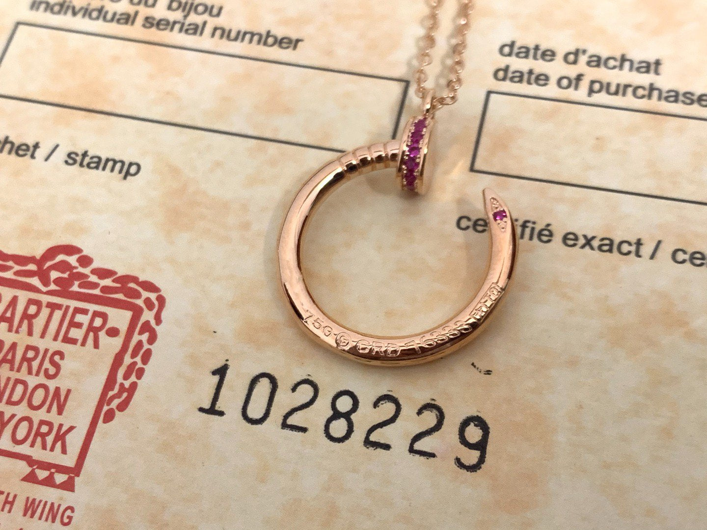 [basloveJW]JUSTE PINK DIAMOND NECKLACE