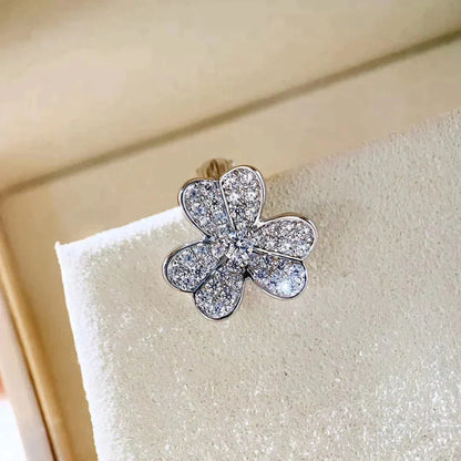 [basloveJW]CLOVER COMOS DIAMOND EARRINGS SILVER