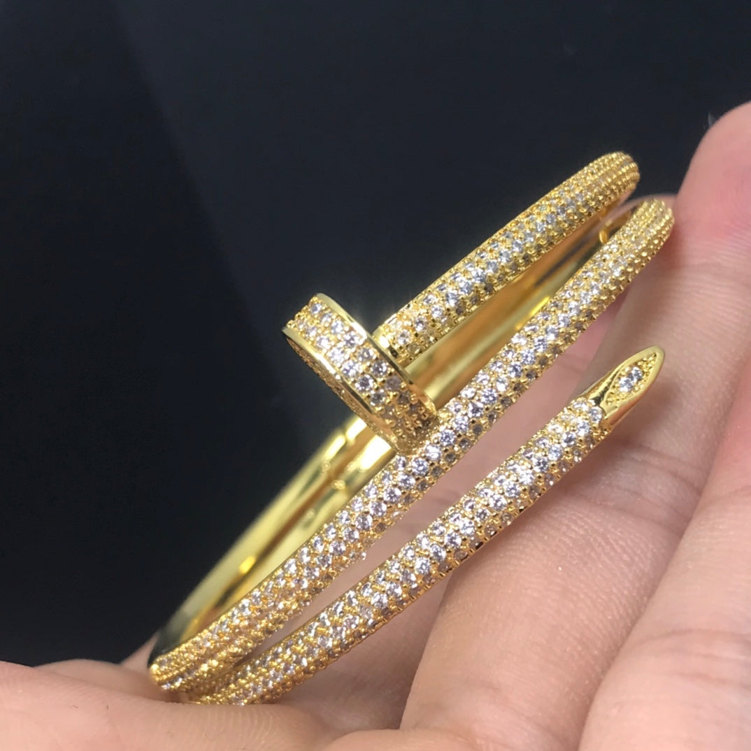 [Basjewels]JUSTE BRACELET 3.5MM DOUBLE ROWS DIAMOND