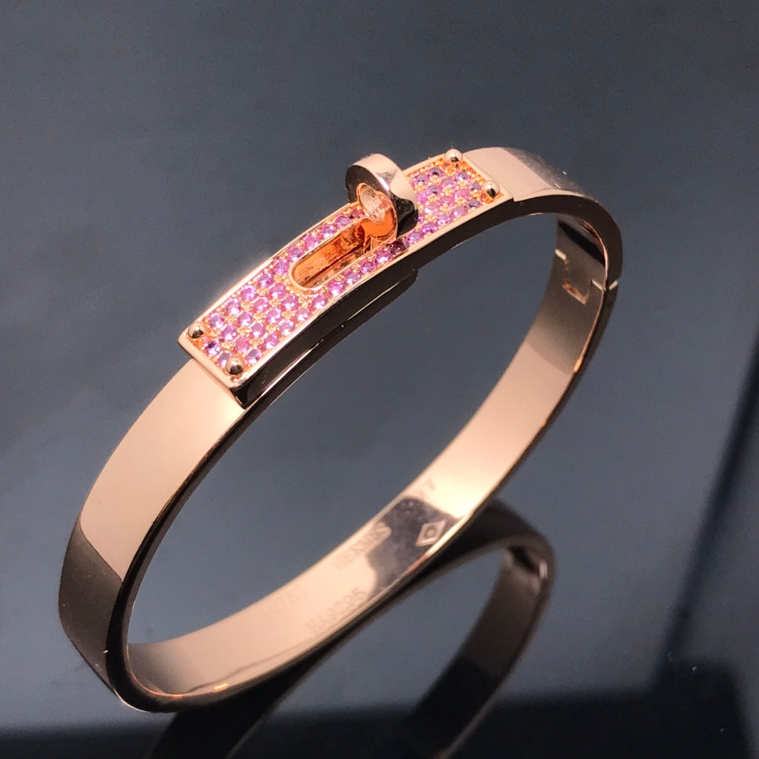 [Basjewels]KELLY BRACELET PINK DIAMOND