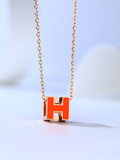 [Basjewels]HM CAGE PINK GOLD NECKLACE