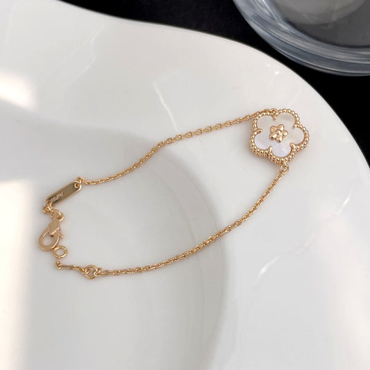 [basloveJW]LUCKY SPRING ROSE GOLD MOP BRACELET