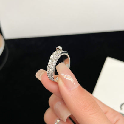 [Basjewels]KELLY SILVER DIAMOND RING