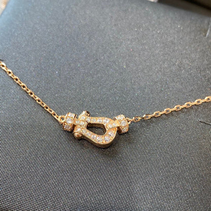 [Basjewels]FORCE 10 DIAMOND PINK GOLD NECKLACE MINI MODEL