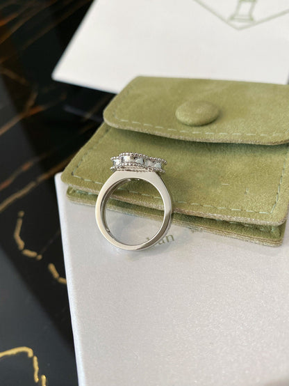 [basloveJW]CLOVER SILVER RING