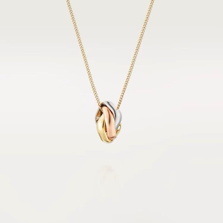 [basloveJW]TRINITY NECKLACE GOLD SMALL MODEL