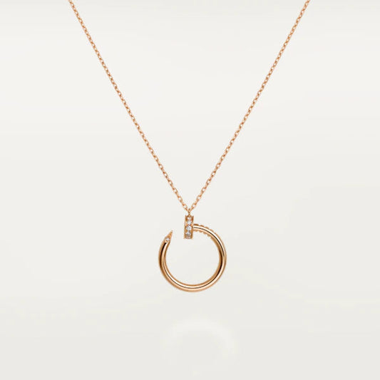 [basloveJW]JUSTE NECKLACE PINK GOLD