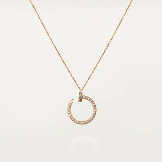 [basloveJW]JUSTE NECKLACE PINK GOLD DIAMONDS