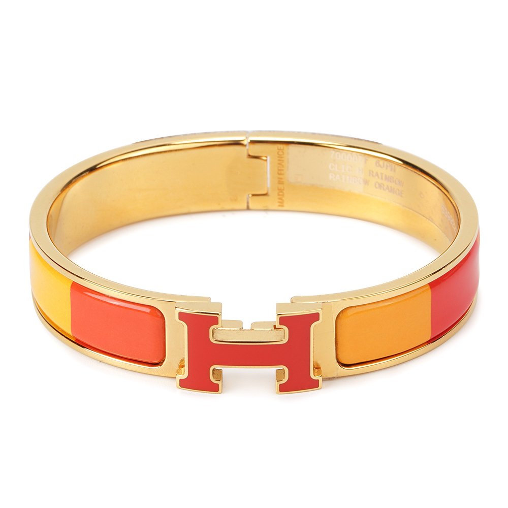 [Basjewels]HM BRACELET ORANGE RAINBOW CERAMIC