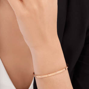 [Basjewels]ZERO 1 PINK GOLD BRACELET