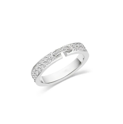 [Basjewels]ALLIANCE LIENS VIDENCE PAVED DIAMOND 4MM RING