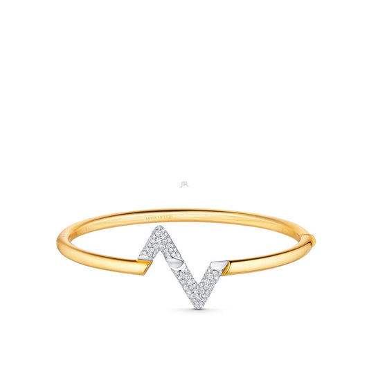 [Basjewels]VOLTE UPSITE DOWN GOLD DIAMOND BRACELET