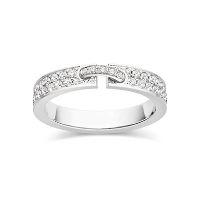 [Basjewels]ALLIANCE LIENS VIDENCE PAVED DIAMOND 4MM RING