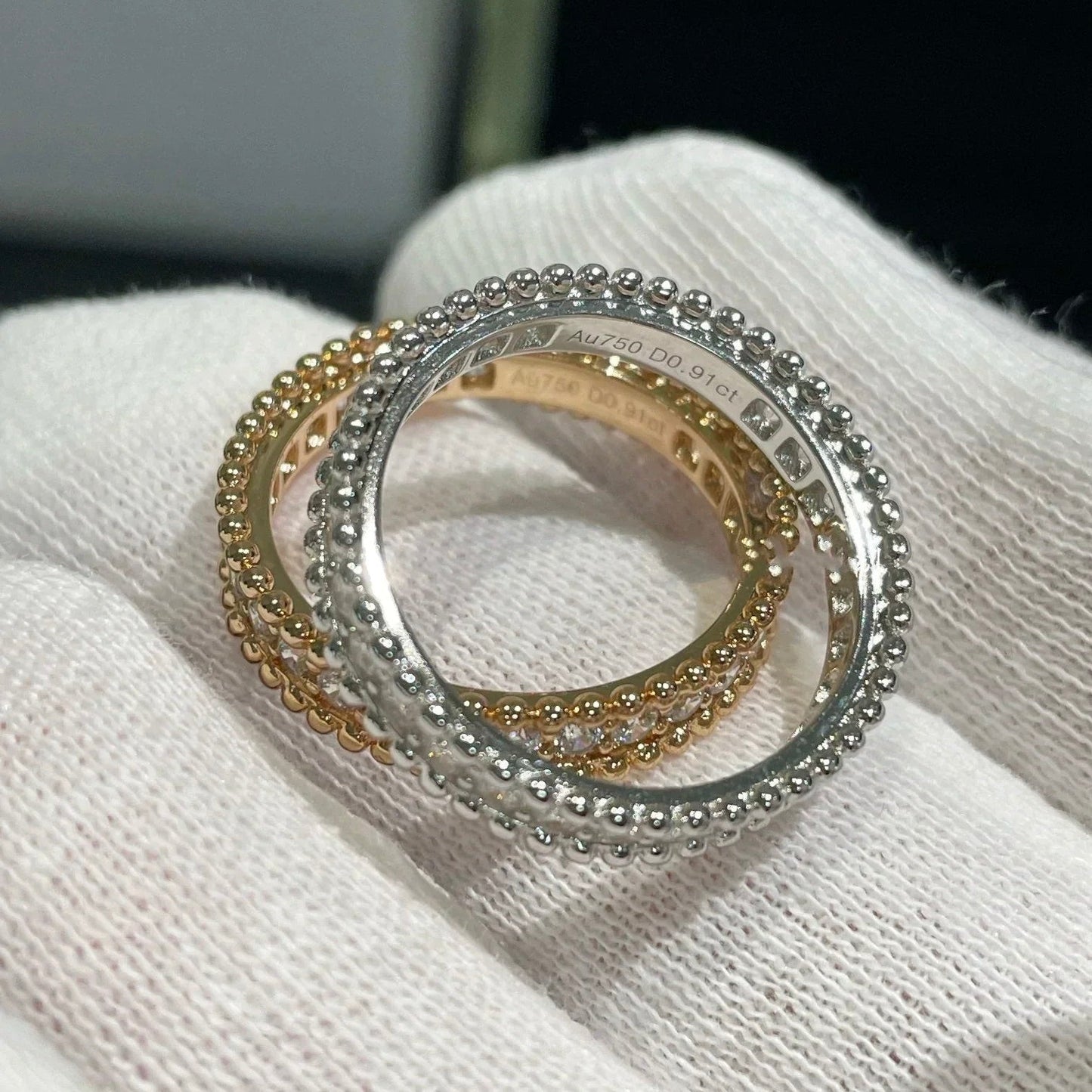 [basloveJW]PERLEE DIAMOND ROSE GOLD RING