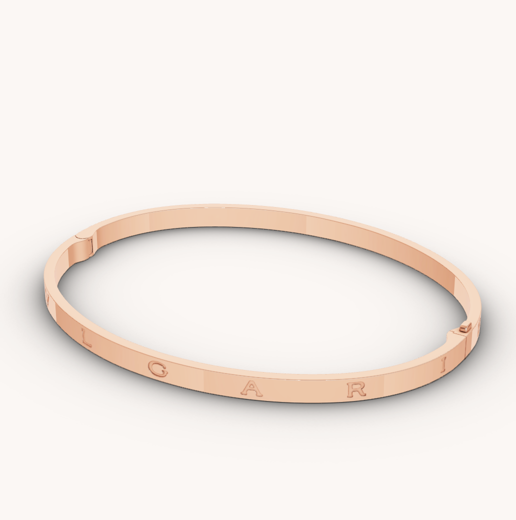 [Basjewels]ZERO 1 PINK GOLD BRACELET