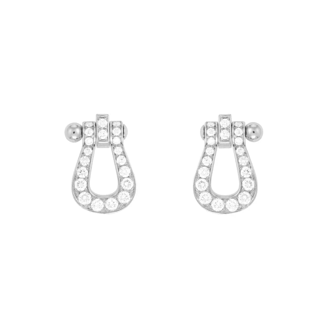 [Basjewels]FORCE 10 FULL DIAMOND STUD EARRINGS MINI MODEL