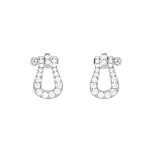 [Basjewels]FORCE 10 FULL DIAMOND STUD EARRINGS MINI MODEL