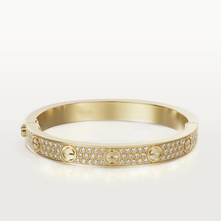 [basloveJW]LOVE BRACELET 6.1MM DIAMOND-PAVED