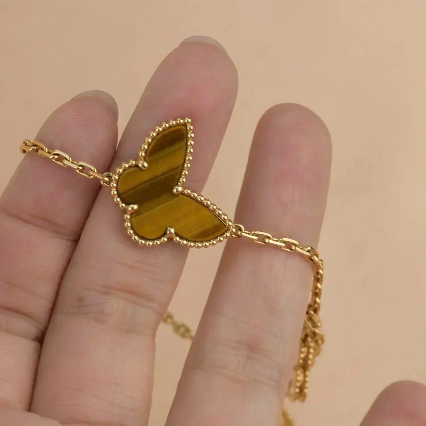 [basloveJW]LUCKY SPRING 5 MOTIF GOLD BRACELET