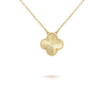 [basloveJW]CLOVER 15MM LASER NECKLACE