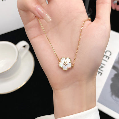 [basloveJW]LUCKY WHITE MOP PLUM BLOSSOM  BRACELET