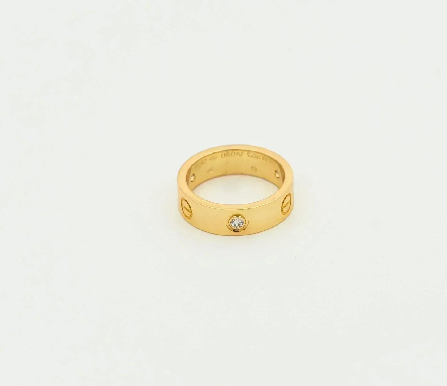 [basloveJW]LOVE RING 5.5MM 3 DIAMONDS GOLD