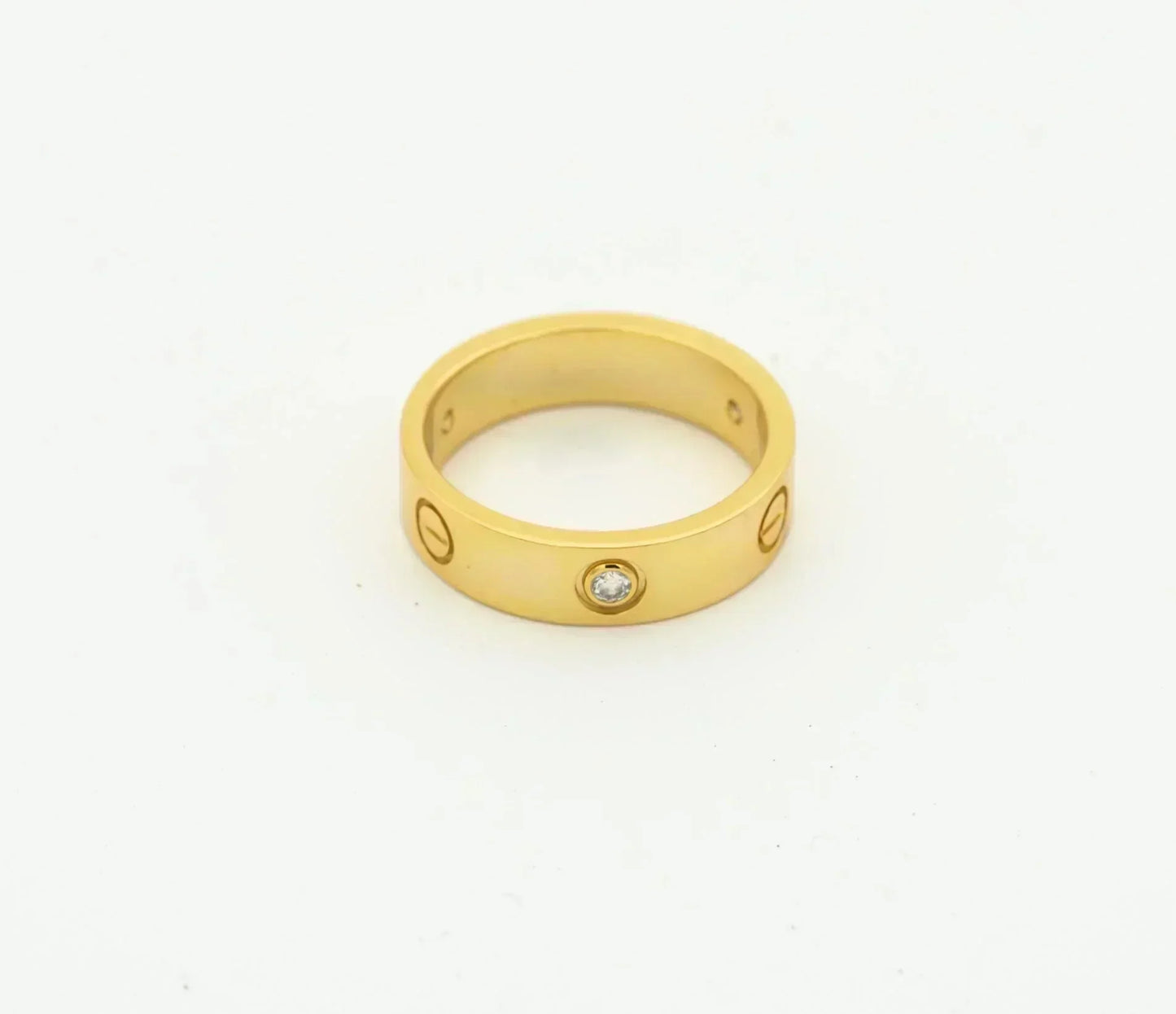 [basloveJW]LOVE RING 4MM 1 DIAMOND GOLD