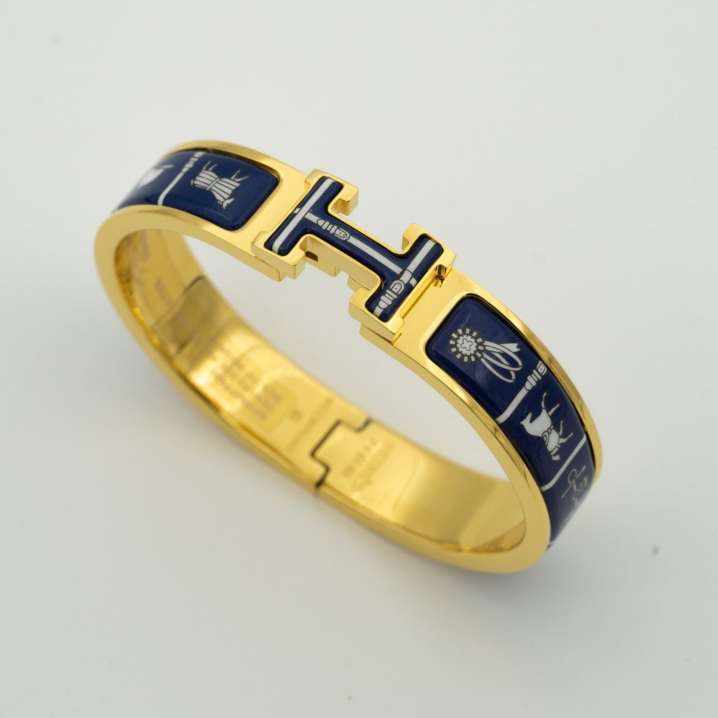 [Basjewels]HM BRACELET BLUE CERAMIC