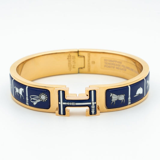 [Basjewels]HM BRACELET BLUE CERAMIC