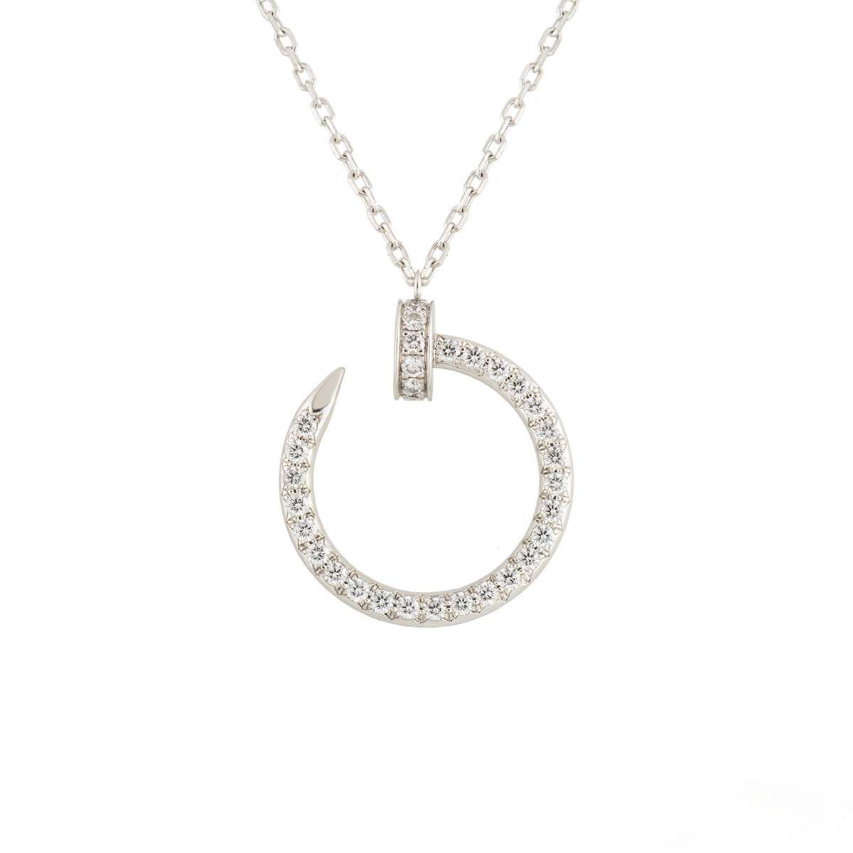 [basloveJW]JUSTE NECKLACE SILVER DIAMONDS