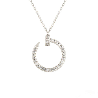 [basloveJW]JUSTE NECKLACE SILVER DIAMONDS