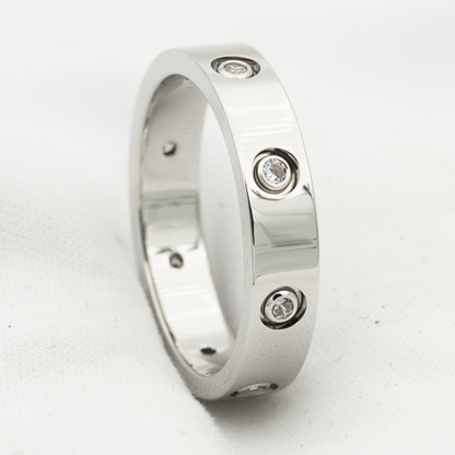 [basloveJW]LOVE RING 3.6MM 8 DIAMONDS