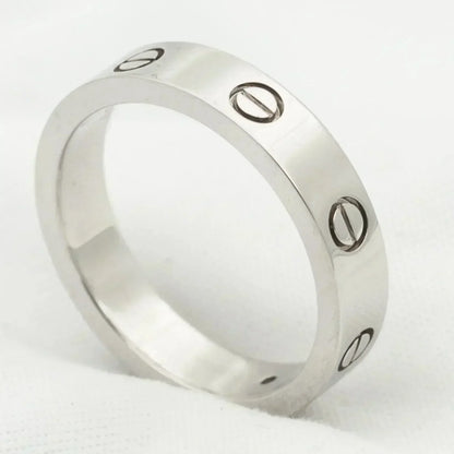 [basloveJW]LOVE RING 4MM 1 DIAMOND SILVER