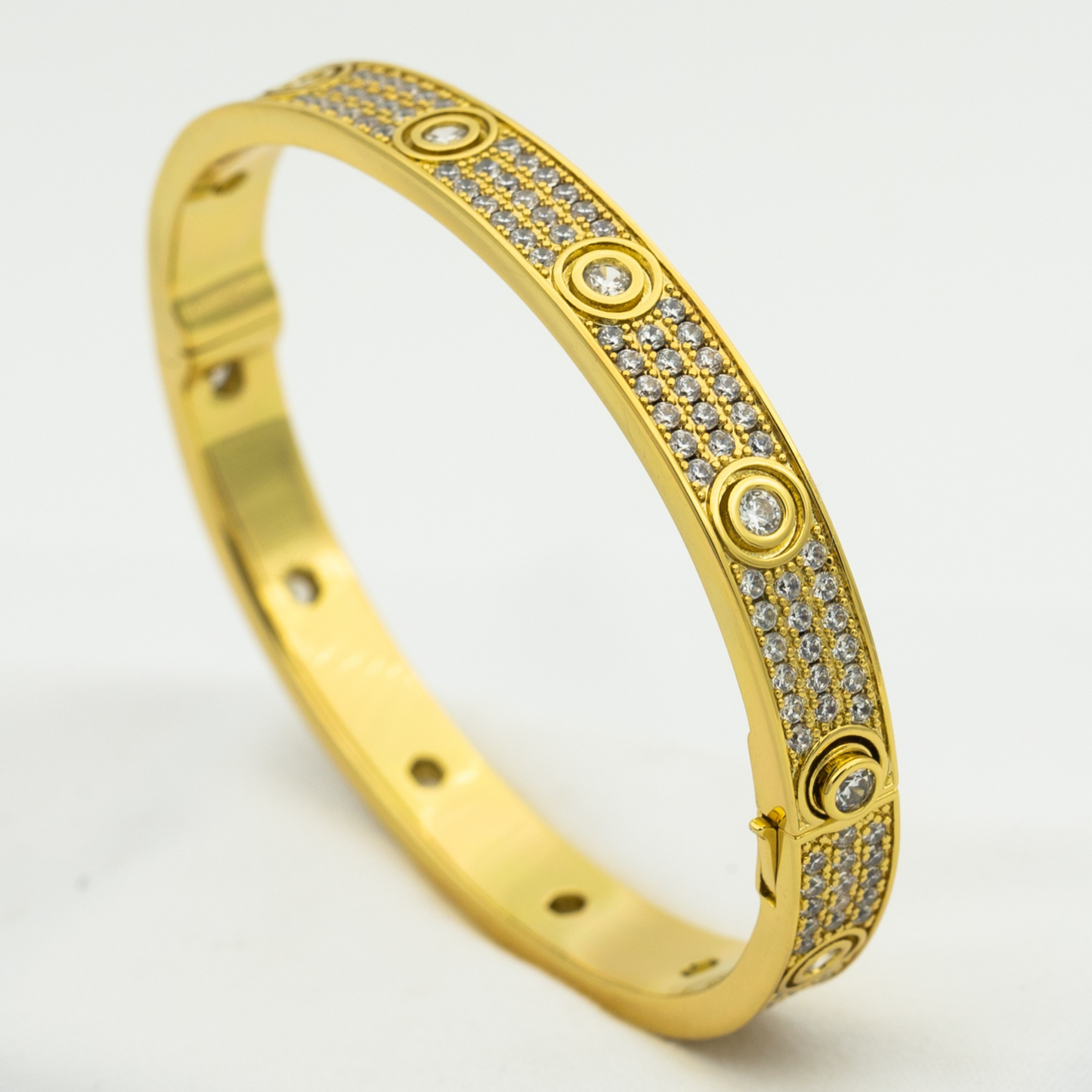 [basloveJW]LOVE BRACELET 6.1MM DIAMOND-PAVED 10 BIG DIAMONDS