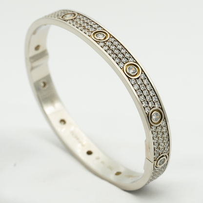 [basloveJW]LOVE BRACELET 6.1MM DIAMOND-PAVED 10 BIG DIAMONDS