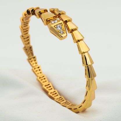 [Basjewels]SERPENTI BRACELET DIAMONDS PINK GOLD