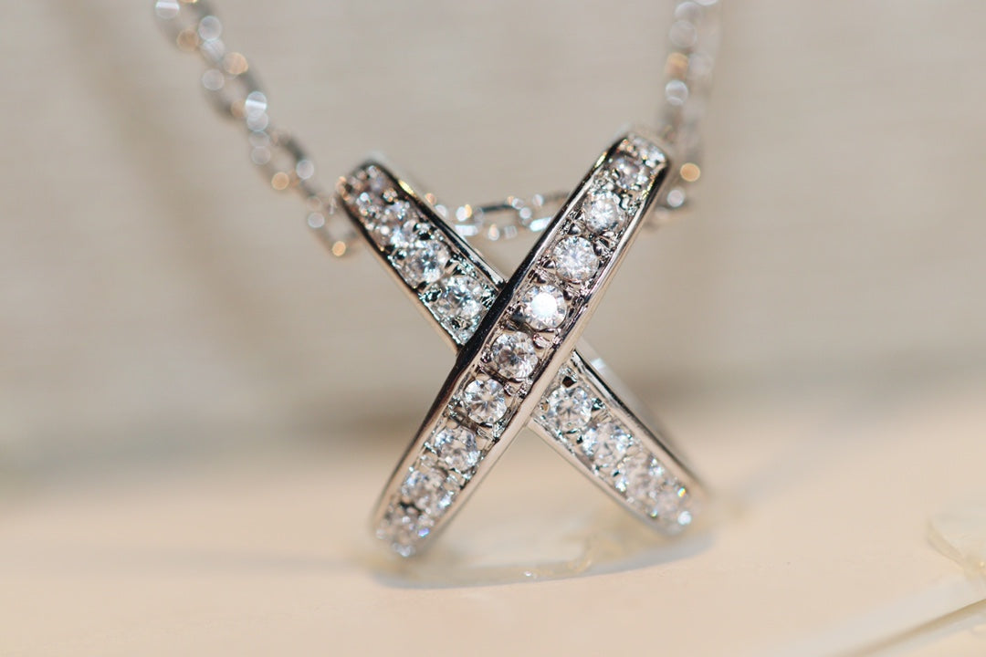 [Basjewels]JEUX DE DIAMOND NECKLACE